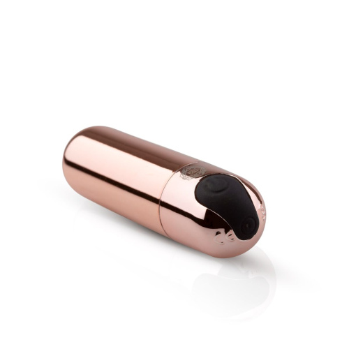Золотистая вибропуля Rosy Gold Bullet Vibrator - 7,5 см. фото 3