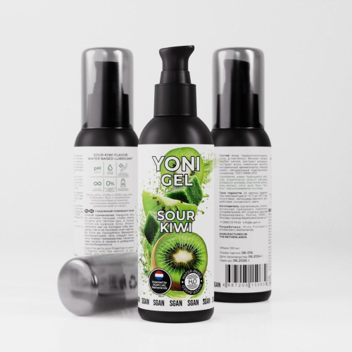 Лубрикант для орального секса SGAN со вкусом кислого киви - 100 мл. фото 3