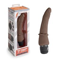 Коричневый анальный вибратор 7  Slim Anal Realistic Vibrator - 20 см. Коричневый анальный вибратор 7  Slim Anal Realistic Vibrator - 20 см.