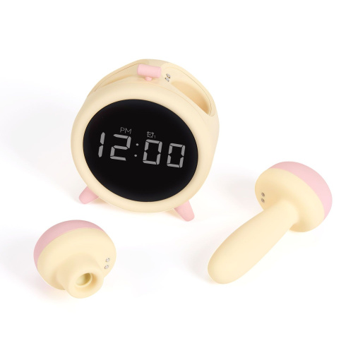 Умный стимулятор-будильник Naughty Clock с вакуумной стимуляцией и вибрацией фото 5