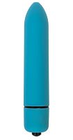 Голубая вибропуля с заострённым кончиком - 9,3 см.