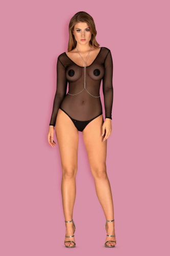 Серебристое украшение на тело со стразами фото 3